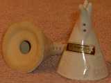 Teepee shakers glazed white sand